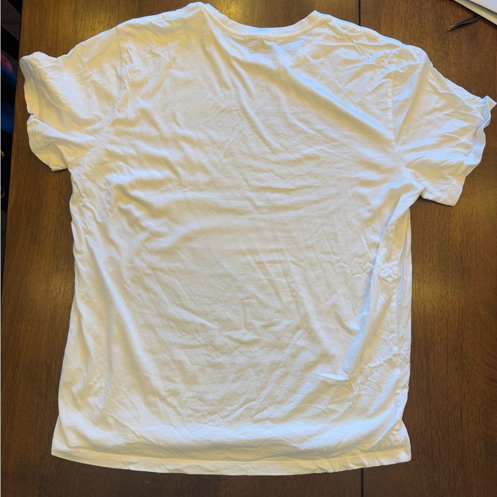 Marine Layer White Tee with Blue and Yellow Graphic - Picture 3 of 3